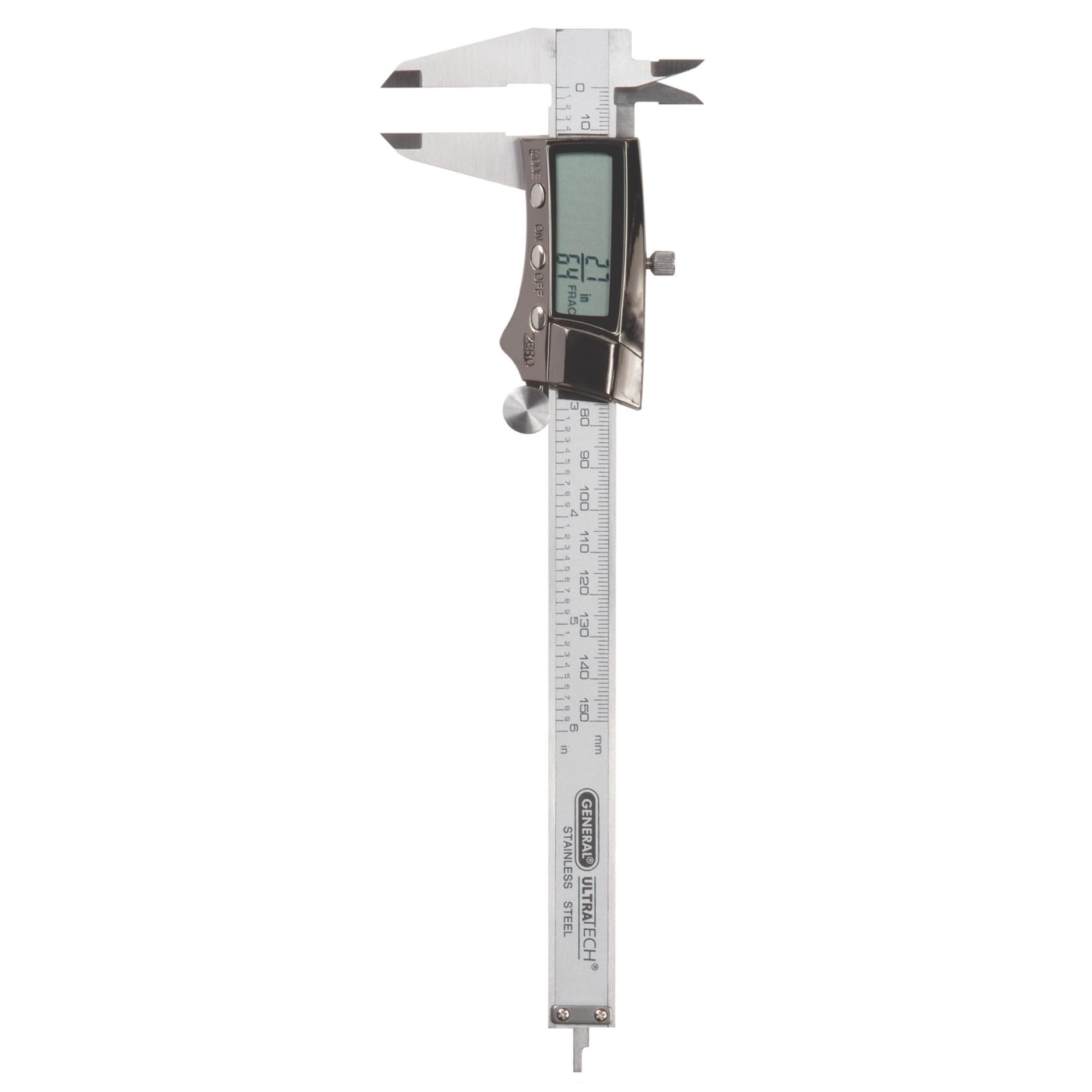 General Tools Digital frazionale Compasso con Extra-ampio schermo LCD, 3 modalità di visualizzazione, 6 pollici (147)