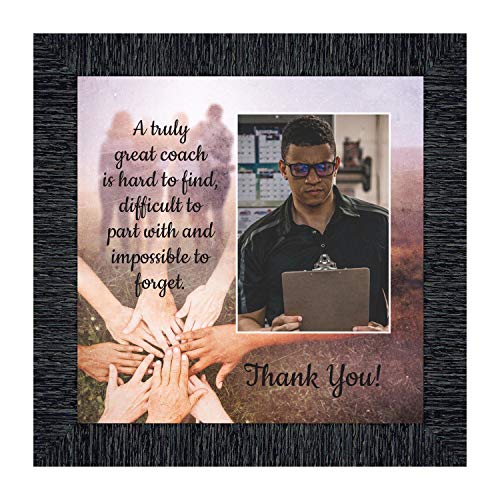 Coach Picture Frame, Coach Thank You Gift for Men or Women, Coaches Gifts for Basketball Coach, Volleyball Coach, Football Coach or Cheer Coach, Team Coach Gift for Baseball or Softball, 6412CH
