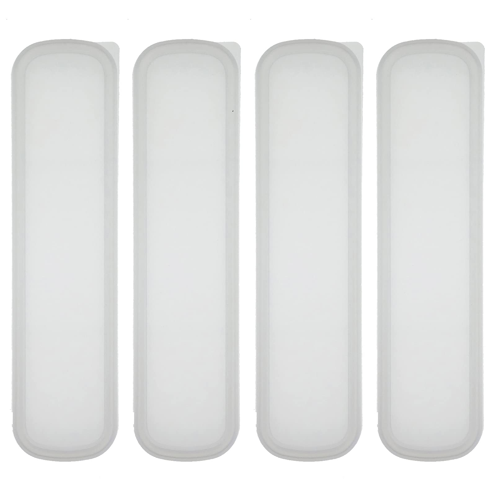 Zelerdo 4 Pack Portable Travel Tableware Storage Box Case for Cutlery Kit (Transparent)