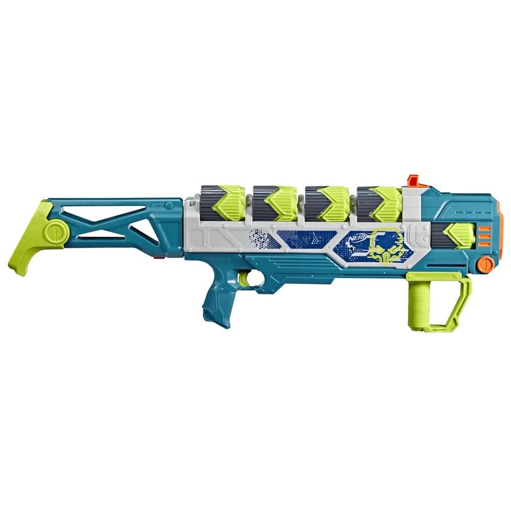 Nerf Rebel Ops Doom Cannon Dart-Blaster mit 60 Nerf Elite Darts aus Schaumstoff & 5 Superhülsen für 12 Darts, Spielzeug und Geschenk für Kinder, ab 8 Jahren