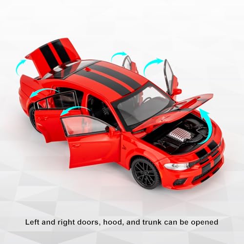 Modelo de auto Dodge Challenger SRT 1:32 con sonidos y luces miniatura 5