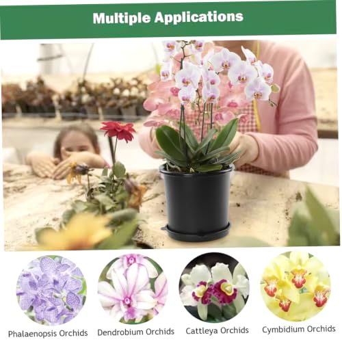 Pots à orchidées avec trous auto-drainants pour herbes et succulentes - 3