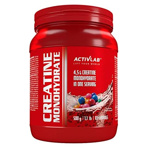 Activlab Creatine Monohydrate - 500g Jar | Optimum Nutrition Pre-Workout 83 Servings | Creatine Powder for Muscle Growth- Bubble Gum Flavor Cover