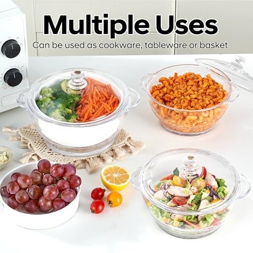 EliteVibe Glass Microwave Steamer for Vegetables Fish Food Cooker Microwave Vegetable Steamer With Lid and Steaming Basket for Convenient Quick Healthy Cooking (1.5L) - Image 5