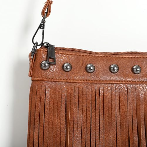 Sac portefeuille et clés avec franges rétro pour téléphone portable - 7