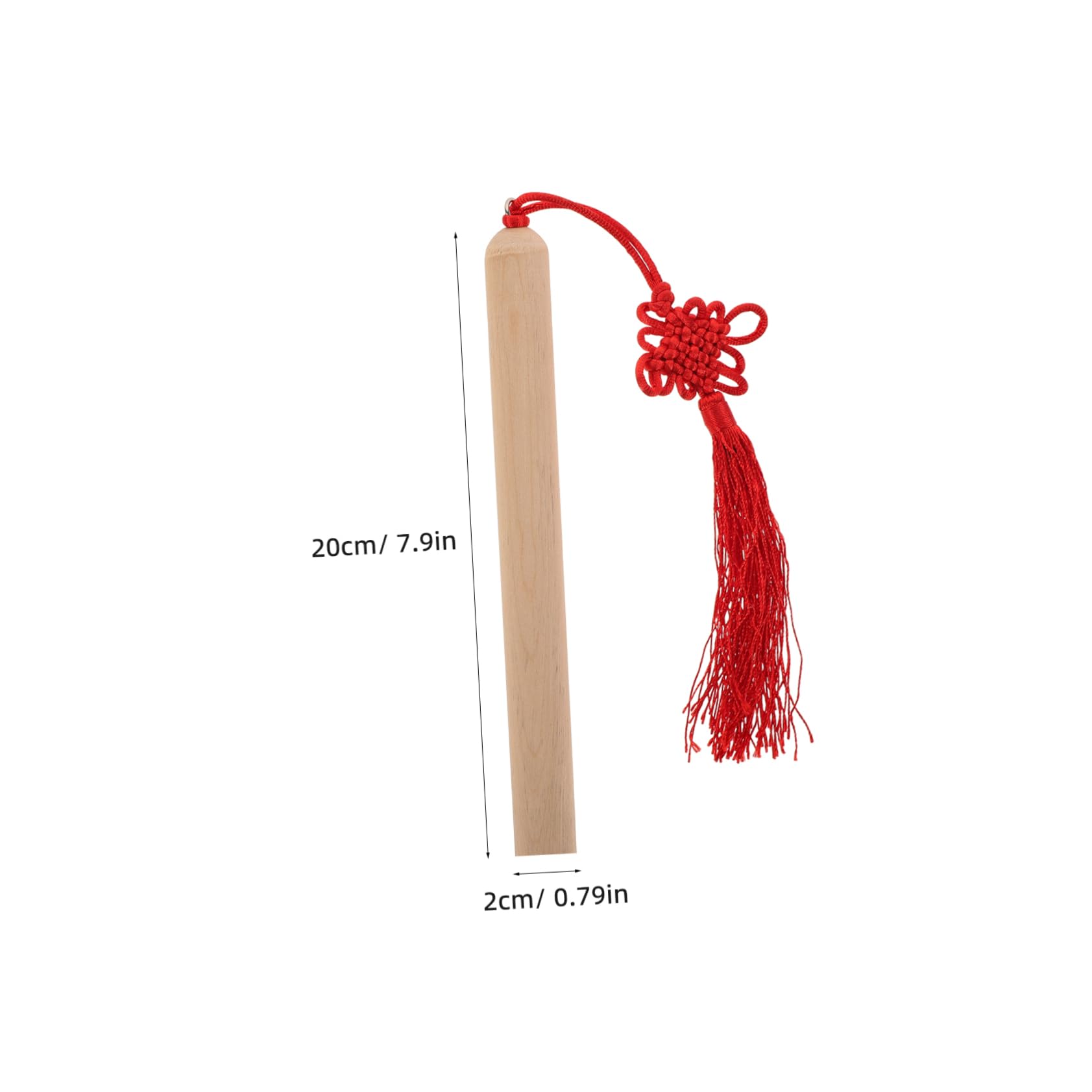 GOOHOCHY Percussion Musical Sticks Wooden Rhythm Sticks with Tassels for Early Learning