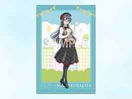 青ブタ　タペストリー　青ブタ展 青ブタ展 書き下ろしB2タペストリー(桜島麻衣 受付嬢ver