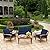 Arden Selections Outdoor Loveseat Cushion Set, 48 x 24, Water Repellent, Fade Resistant, Cushion Set for Couch, Bench, and Swing 48 x 24, Sapphire Blue Leala