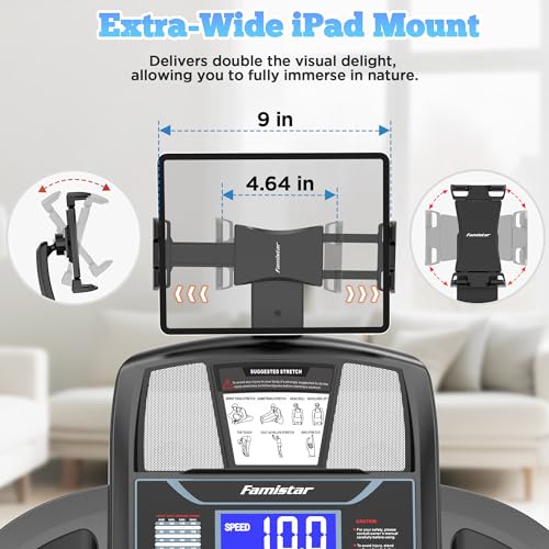 Image of Home Folding Treadmill, Treadmill with 15% Incline for Home, 4.5HP Running Machine, App Control, 64 Programs, Max 10MPH Speed, 300 lbs User Capacity