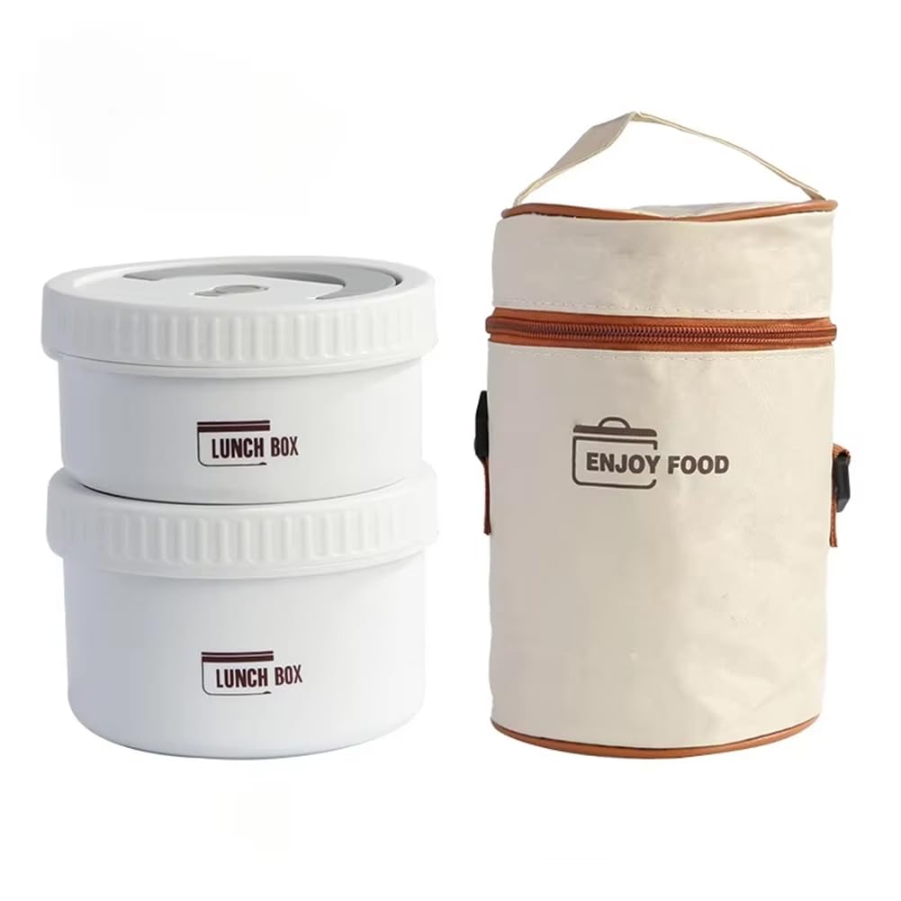 CTRLZS Stainless Steel Thermal Insulated Lunch Box, Meal Container with Insulation Bag, Food Storage for Hot and Cold Meals A