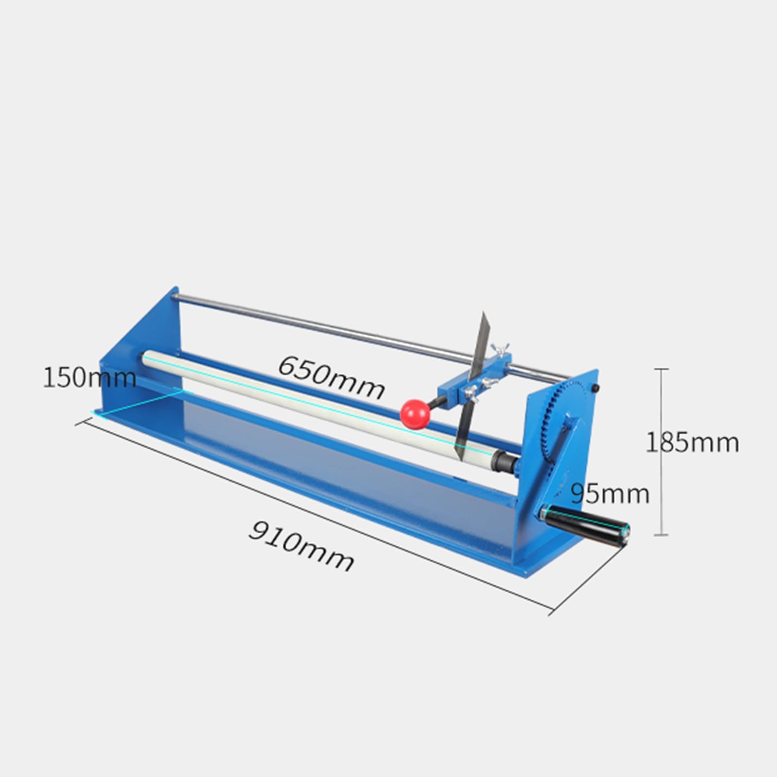 Taglierina di timbratura calda manuale di Rolls della pellicola, taglierina della carta con il supporto smontabile del coltello e la scanalatura fissa dello strumento, larghezza di taglio ≤65cm per la