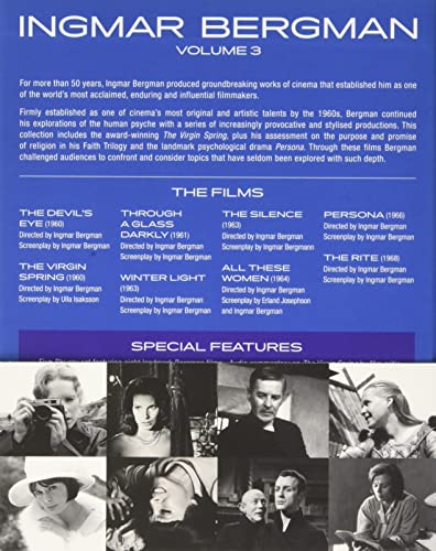 Ingmar Bergman Collection (Volume 3) - 5-Disc Box Set ( Djävulens öga / Jungfrukällan / Såsom i en spegel / Nattvardsgästerna / Tystnaden / F [ NON-USA FORMAT, Blu-Ray, Reg.B Import - United King image 5