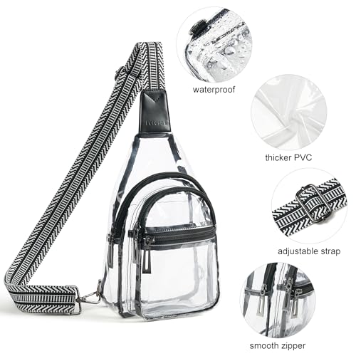 Clear Sling Bag - Stadium Approved Purse Backpack Crossbody Fanny Pack for Women & Men - Concert Events3