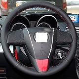 Ablee Superior Microfiber Leather Steering Wheel Cover for 2010-2013 Mazda 3/2011 2012 2013 Mazda 6/
