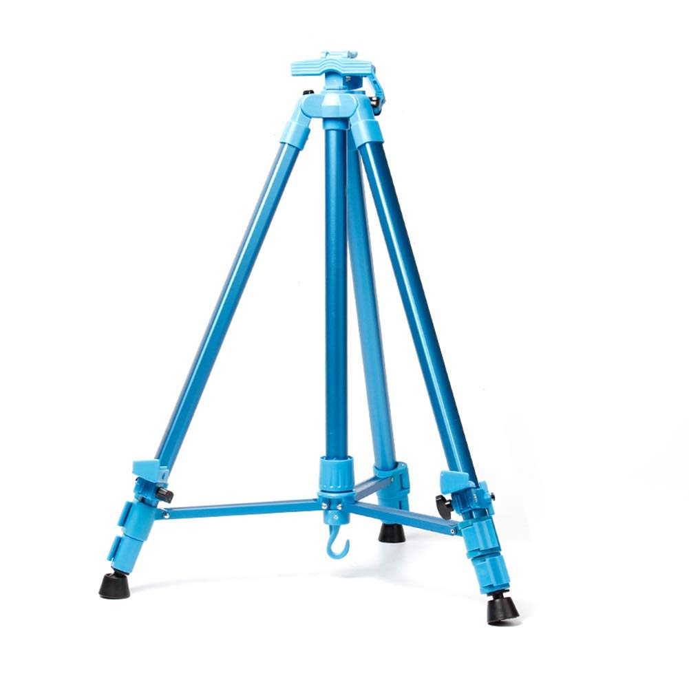 Caballete plegable de aluminio con bolsa de transporte para artistas al aire libre, bocetos, pintura, suministros de arte (azul)
