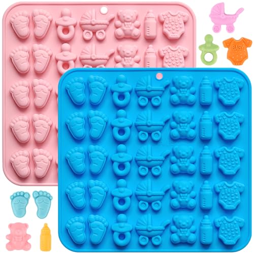 JOERSH Baby Shower Themed Chocolate Molds 2 Pack