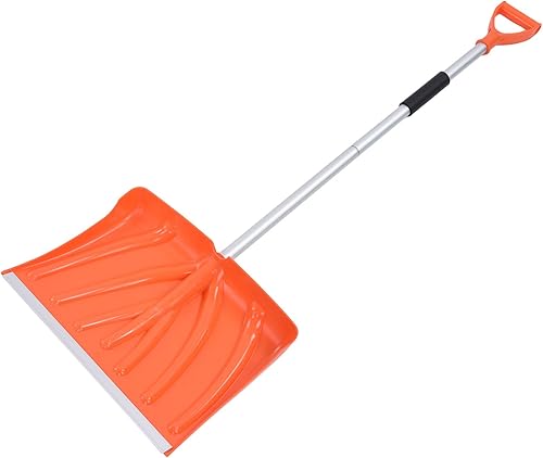 Miniatura 7 de Pala de nieve gran acidad eliminación de nieve mango en forma de D aleación de aluminio material plástico desmontable herramienta de pala ensamblable