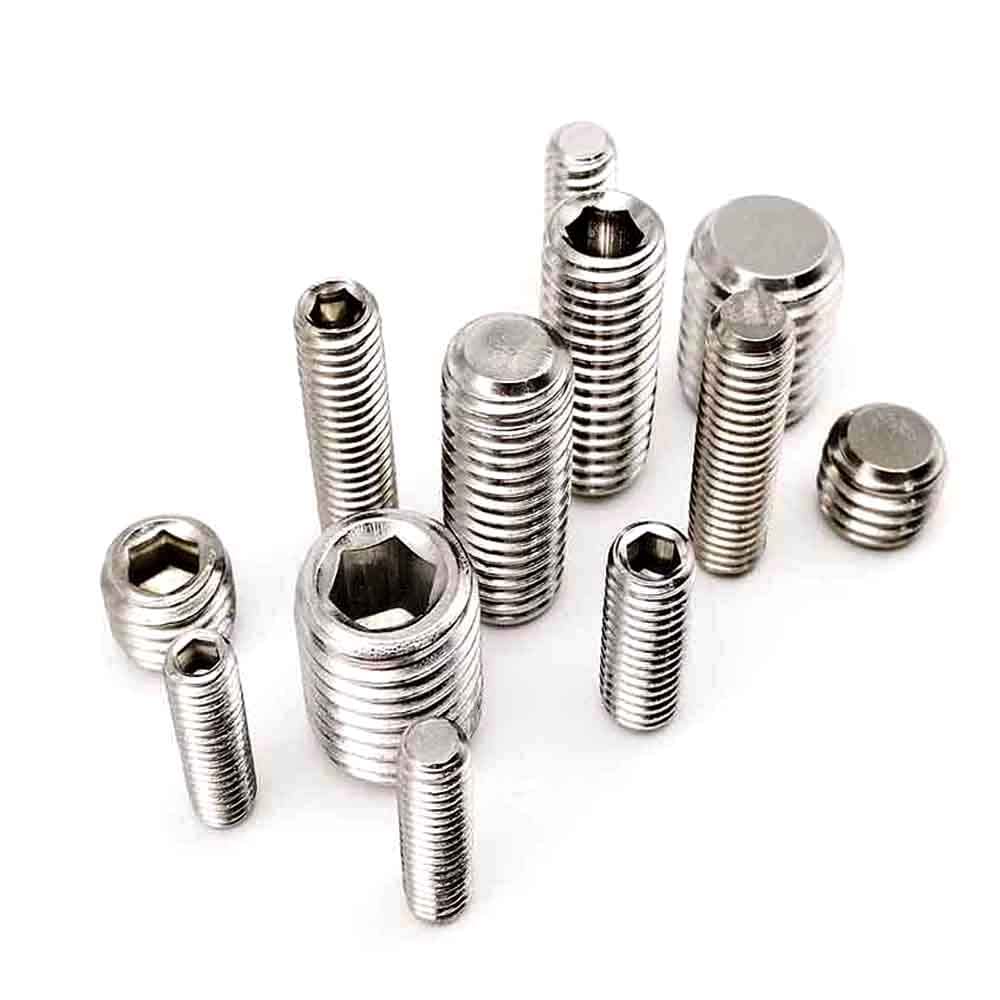 Set 304 Viti Senza Testa Esagonali In Acciaio Inox - Metriche M2.5 A M12 - DIN913