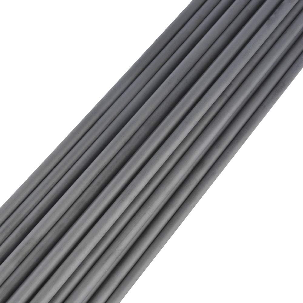 12pcs 30 Pouces Arbre de Flèche en Carbone Spine 300-900 Tube de flèche de Carbone Pur Tir à l'arc de Carbone Flèche d'arbre pour DIY Flèches