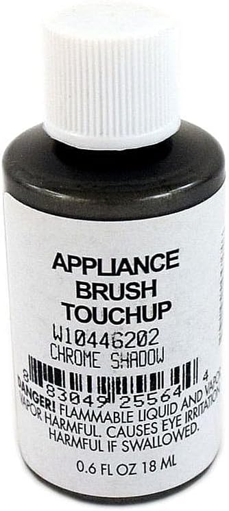 Whirlpool W10446202 Appliance Touch-Up Paint, 0.6-oz (Chrome Shadow) Genuine Original Equipment Manufacturer (OEM) Part Chrome Shadow