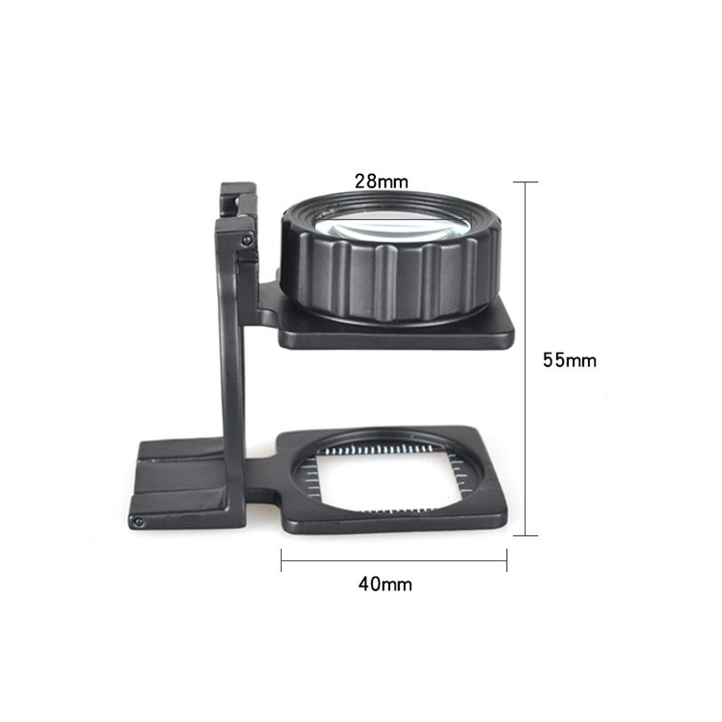 Lente d'Ingrandimento Grande Obiettivo Zoom 5X 10x Nuova Lente d'Ingrandimento Portatile Leggera da 80 mm, Lente per Leggere Hobby Giornali Mappe Monete Artigianato a Maglia