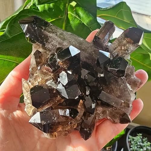 Quartz fumé en cluster brut, une idée cadeau minéral unique