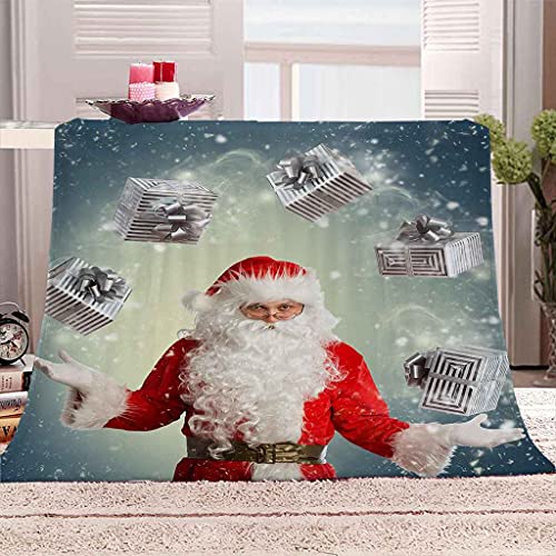 Couverture Noël Impression 3D Plaid Flanelle Douce - 2