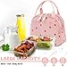 Bluboon Lunch Bag for Women Men Cute Corduroy Lunch Tote Bags Reusable Insulated Lunch Box Large Capacity Reusable Insulated Cooler for Work Picnic or Travel (Corduroy strawberry pink)