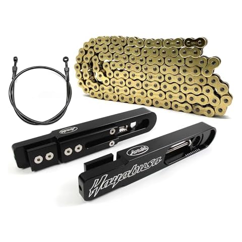 Arashi Swingarm Extensions + Brake Hose + Chain Kit for Suzuki Hayabusa Gen 2 3 GSXR 1300 2008-2020 2021-2023 Motorcycle Modification Accessories Parts Extended Swing Arm GSX1300R GSX-R1300 Cover