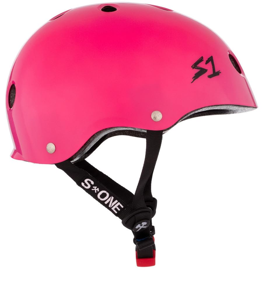 Schutzausrüstung - Mini Helm Lifer - Hot Pink Glanz M - S ONE