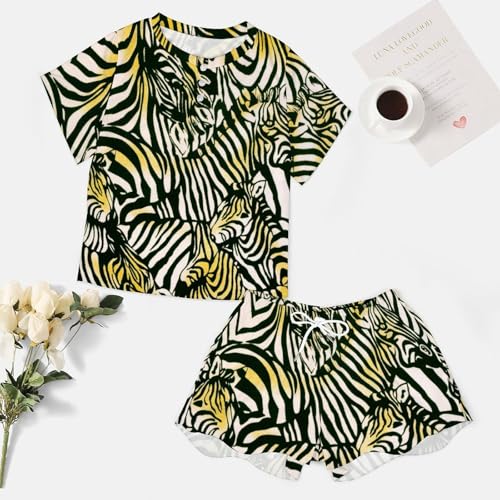 Pyjama femme cheval manches courtes idéal pour vos soirées cocooning