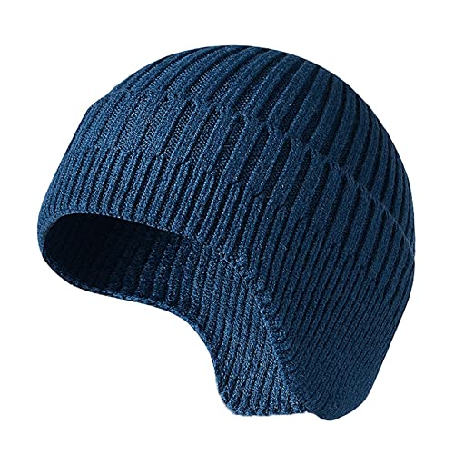 Whhhciy Gorro de invierno unisex, grueso, cálido, con orejeras, tejido de hilado, resistente al viento y al frío Cover
