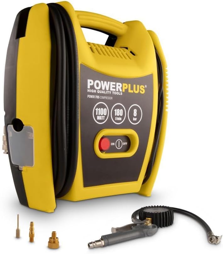 Compressore Aria Portatile Oasser 150 PSI - 12V/240V, Con 5 Ugelli E Luce LED - Foto 6