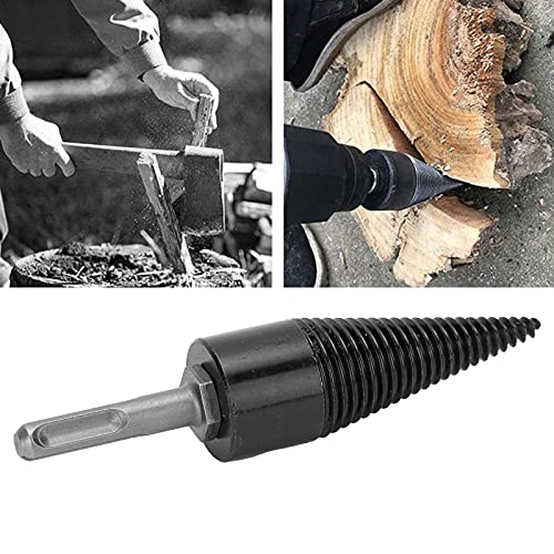 Holzspalter-Bohrer, 32-mm-Kegelbohrer, Brennholzspalter-Bohrer mit 10 Mm / 0,4 Zoll Rundgriff für Holzspalter und… – Bild 4