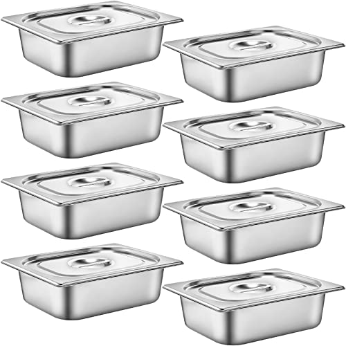 Thenshop 8-Piece Stainless Steel Set with Lids