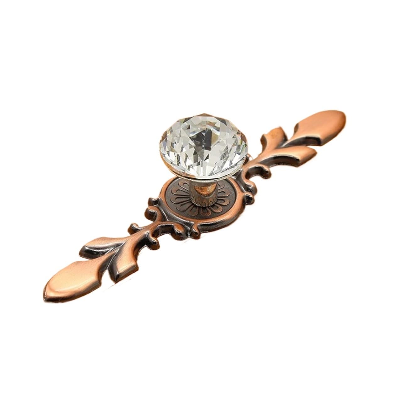 Bszcxbvmp Red Bronze Crystal Drawers Knobsb, Crystal Drawer Cabinet Knobs Multicolor Multiple Sizes Single Hole(,S)