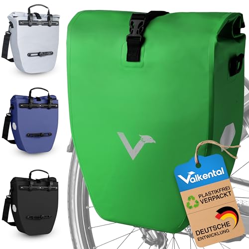 Valkental® Große & wasserdichte Gepäckträgertasche - Fahrradtasche für...