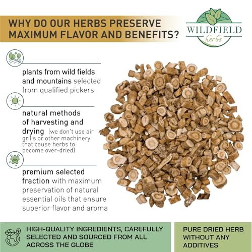 Image of WILDFIELD HERBS 50 Bags Astragalus Root Herbal Tea - 50 Tea Bags 1.5g Astragalus Root Huang Qi