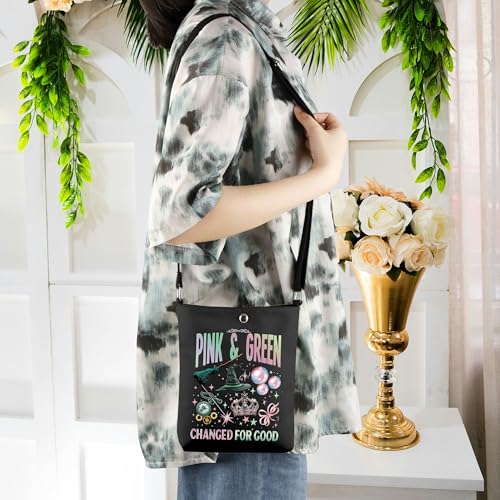WCGXKO Musical Witch Inspired Crossbody Bag Changed for Good Witch Fan Gift Musical Gift Evil Witch Merch4