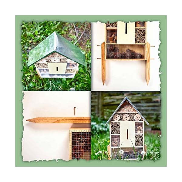 bambuswald© Insektenhotel ca 78 x 37 cm | Bienenhotel Unterschlupf für Insekten - Insektenhaus Naturmaterialien… – Bild 7