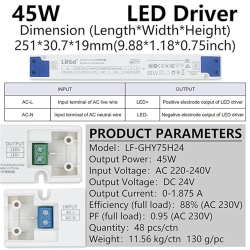 Alimentation LED d&eacute;coration int&eacute;rieure salon et chambre 24V