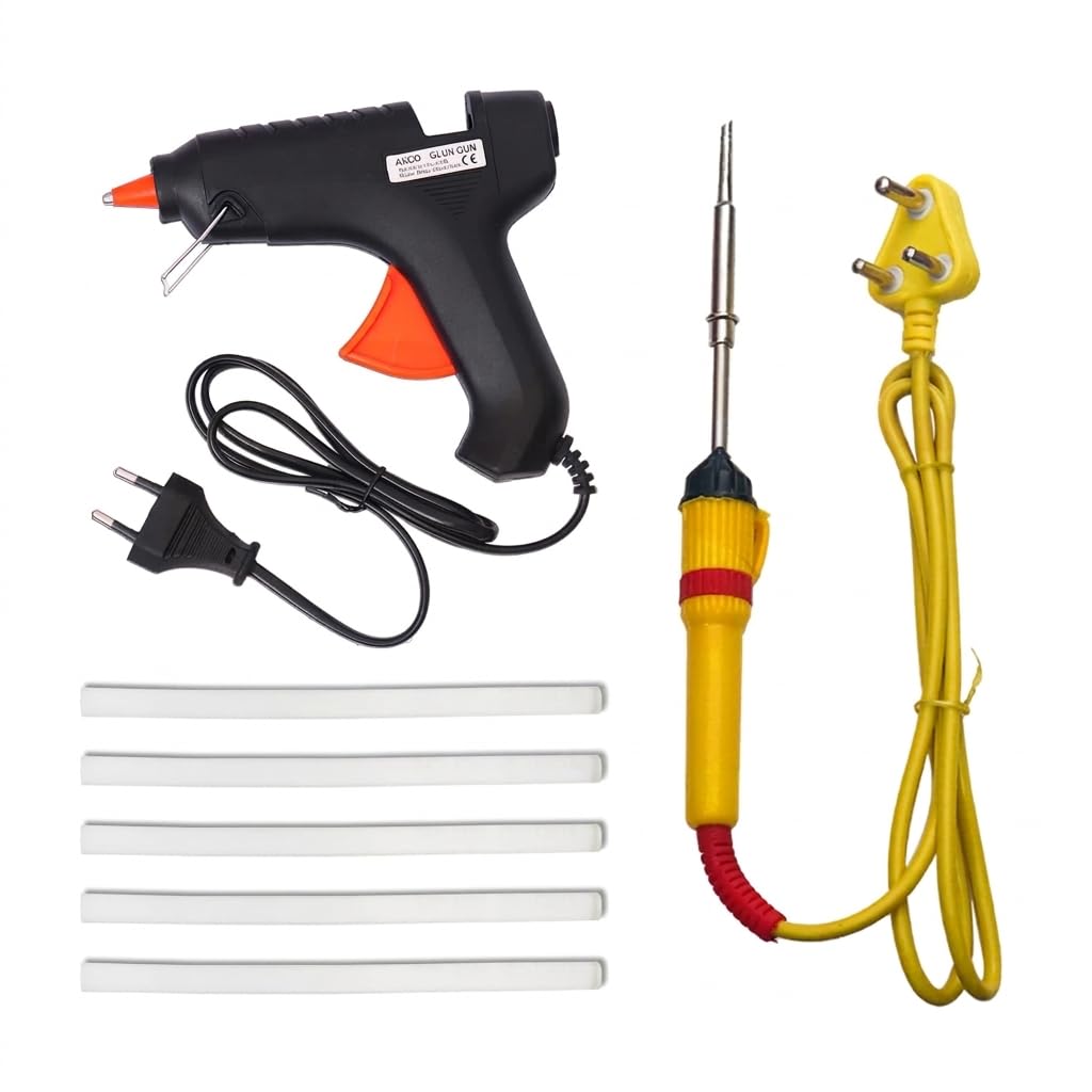 Electronic Spices 25 Watt soldering iron 40 Watt Hot Melt Glue Gun with On/Off Switch + 5 Glue sticks-image-32