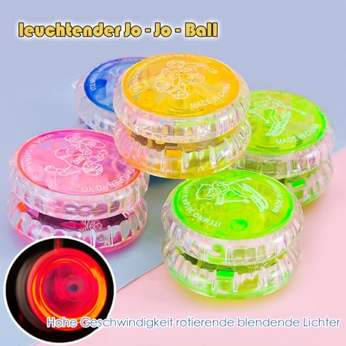 8 Stück JoJo, für Kinder und Erwachsene, Perfekt für Indoor- und Outdoor-Spiele, Geburtstagsfeiern und Hand-Augen-Koordinationstraining. Verschiedene Logos und Farben.