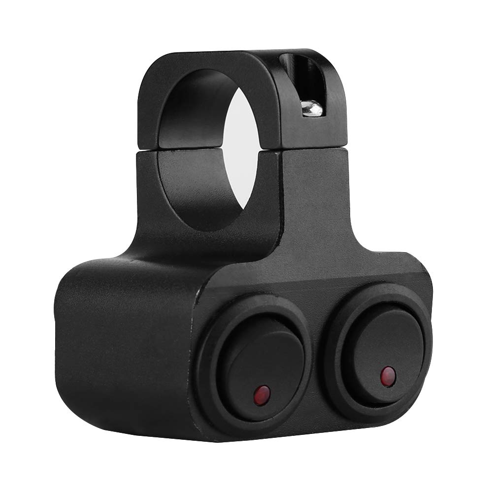 Interruttore manubrio, manubrio moto in lega di alluminio CNC da 1 pollice 25 mm doppio interruttore faro