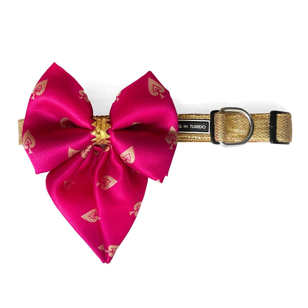 That Dog In Tuxedo Padma Festive Dog Bow Tie for Diwali, Festivals and Wedding - Utsava Collection (Pink, XL) (B075VNBJ63) Amazon Price History, Amazon Price Tracker