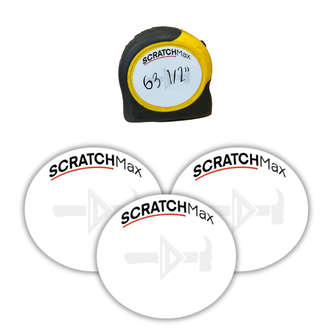 SCRATCHMax Erasable Tape Measure Note Pad (3 Pack) Measuring Tape
