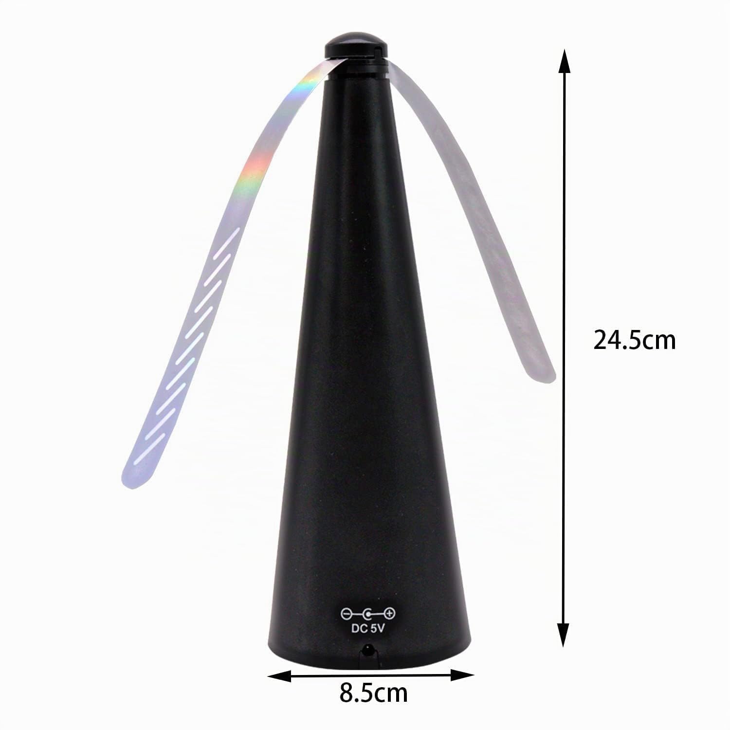 3 Ventilateur Anti Mouche, Electrique Chasse Mouche de Table, Repousse Anti Moustique pour Éloigner Les Insectes de La Nourriture, pour Maison Dîner, Pique-Nique Exterieur/Interieur