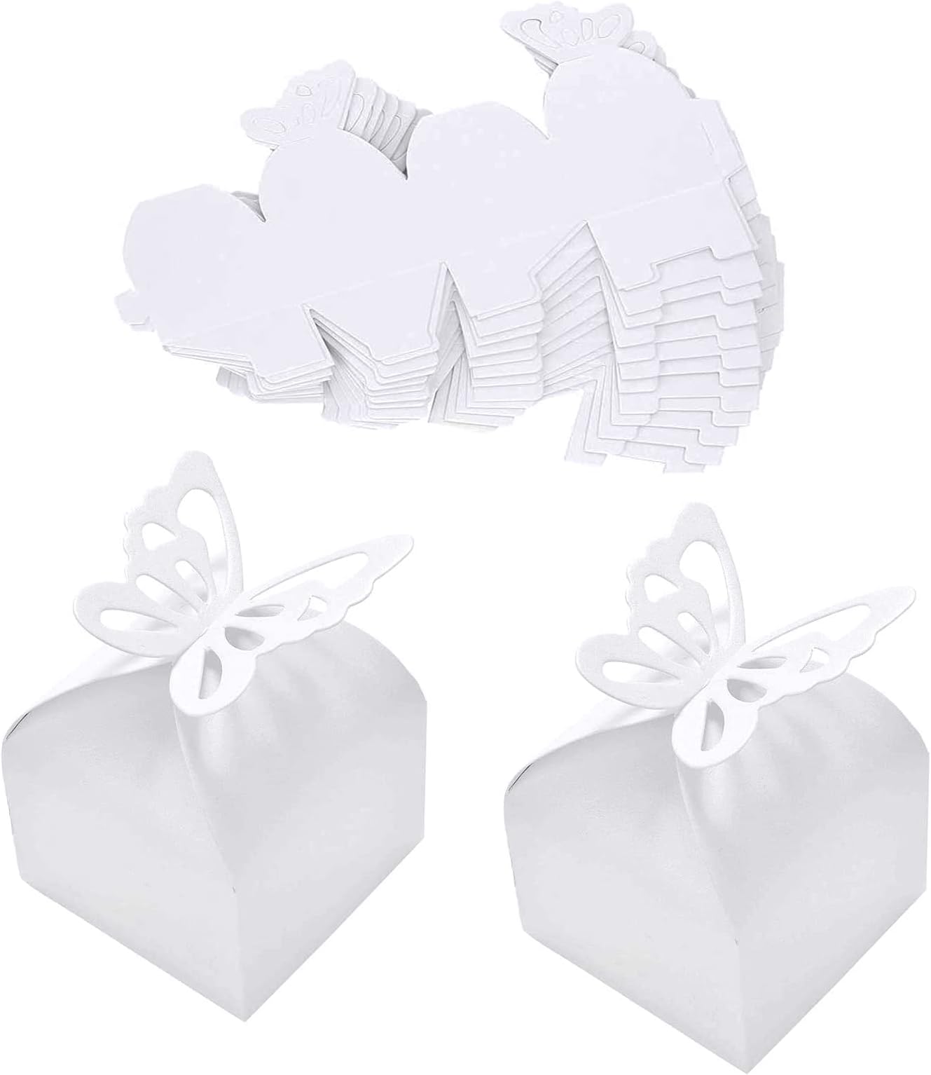ZHU 30pcs Boîte à dragées bonbons Cage pour Mariage Baptême (Rose) tout
