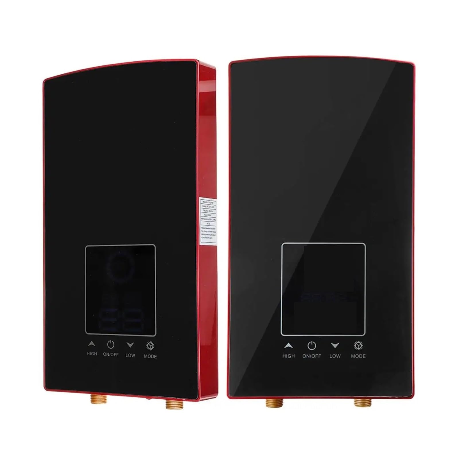 Scaldabagno Elettrico Digitale LCD Da 8500 W. Controllo Vocale Toccante. Scaldacqua Istantanei Senza Serbatoio A Temperatura Costante riscaldare rapidamente(Gold)