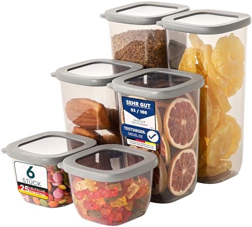 Vorratsdosen Set Mit Weithals-Design - Spülmaschinenfest & Luftdicht
